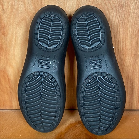 Womens 7 Crocs Kadee Flats Black SEF1503 - Picture 7 of 8